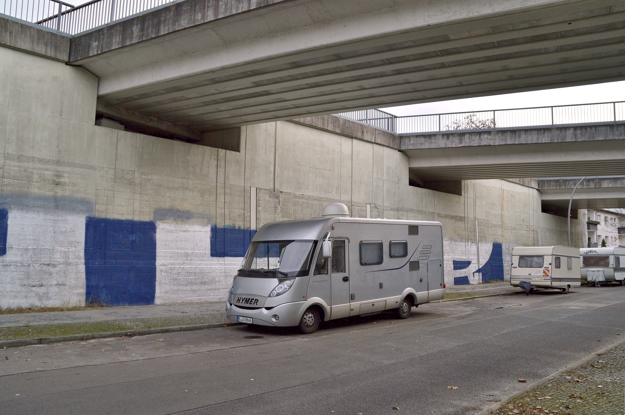 Berlin, S-Bahnbruecke Heilsberger Allee, Dez 23